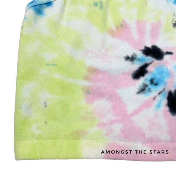 Electric & Rose Bella Rainbow Tie Dye Crop Tank Top - Picture 3 of 8